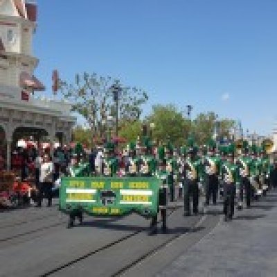 Band Marching in Parade at Disney